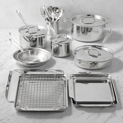 All-Clad D5® Polished Stainless-Steel Ultimate Kitchen 21-Piece Set
