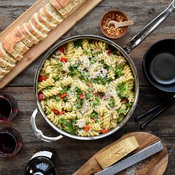 Hestan ProBond Professional Clad Stainless-Steel Covered Sauté Pan