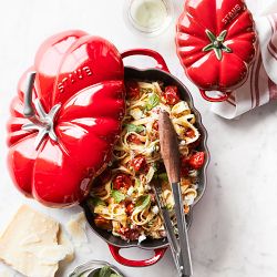 Staub Enameled Cast Iron Tomato Cocotte, 3-Qt