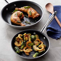 Williams Sonoma Signature Thermo-Clad™ Stainless-Steel Nonstick Fry Pan, Set of 2