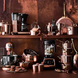 Williams Sonoma Hammered Copper Canisters