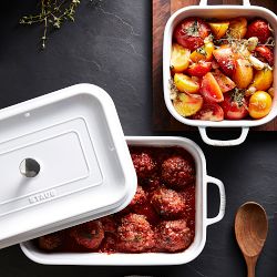 Staub Stoneware Rectangular Covered Baker, 4.8-Qt