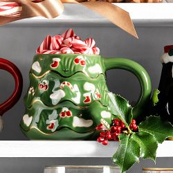 Christmas Tree Figural Mugs