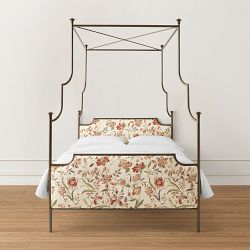 Hill House x Williams Sonoma Home Claire Upholstered Canopy Bed
