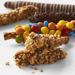 Chocolate Dipped Pretzel Rods, Set of 12
