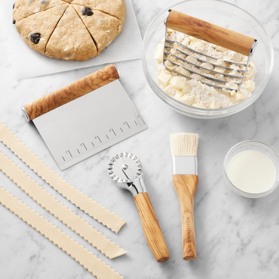 Williams Sonoma Olivewood Pastry Tools, Set of 4