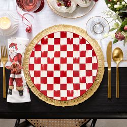 MacKenzie-Childs Cherry Check Dinner Plates