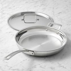 Cuisinart Multiclad Pro Tri-Ply Stainless-Steel Skillet With Lid, 12"