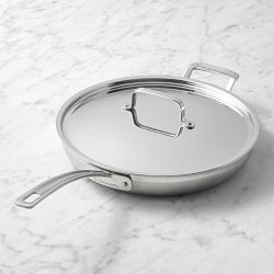 Cuisinart Multiclad Pro Tri-Ply Stainless-Steel Skillet With Lid, 12"