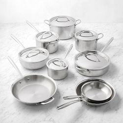 Williams Sonoma Signature Thermo-Clad™ Stainless-Steel 15-Piece Cookware Set