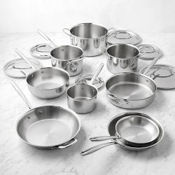 Williams Sonoma Signature Thermo-Clad™ Stainless-Steel 15-Piece Cookware Set