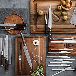 Shun Premier Carving Knife &amp; Meat Fork Set