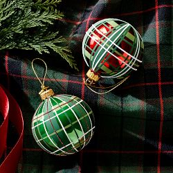 Green Tartan Ornament