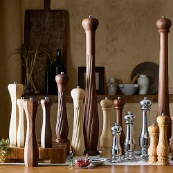 Williams Sonoma Convex Twist Walnut Pepper Mill, 30"