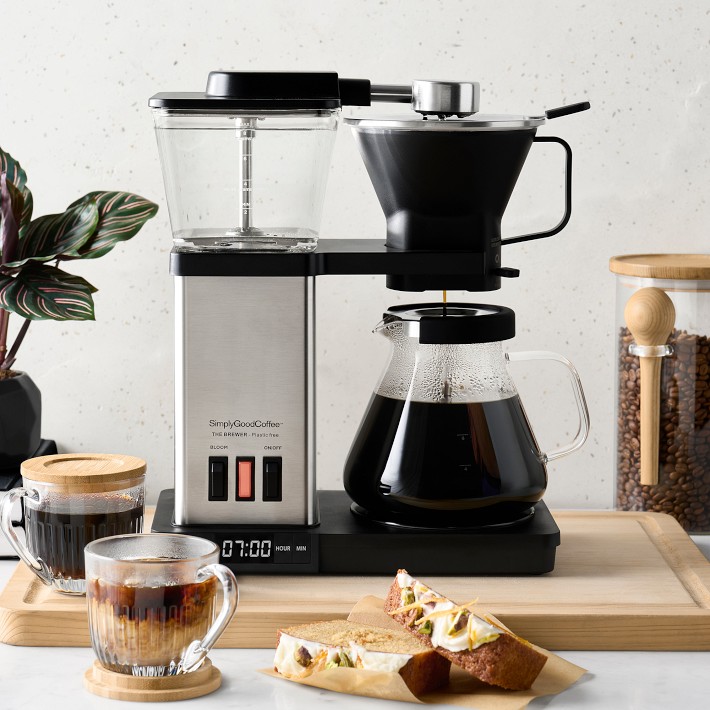 Simply Good Coffee The Plastic-Free Programmable Brewer, 8-Cup
