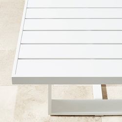 Santa Barbara Outdoor Metal Rectangular Dining Table (84" - 124")