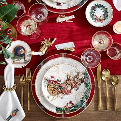 Twas the Night Before Christmas Embroidered Napkins, Set of 4