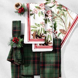 Green Tartan Napkins, Set of 4