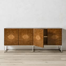 Wythe Burl Wood Double Console (72")