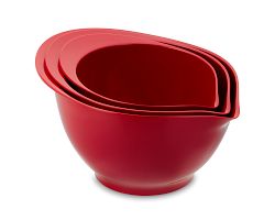 Melamine Mixing Bowls with Spout, Set of 3