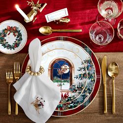 Twas the Night Before Christmas Embroidered Napkins, Set of 4