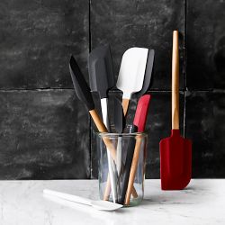 Williams Sonoma Silicone Mini Spatula &amp; Spoonula with Stainless-Steel Handle