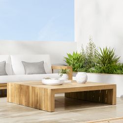 Larnaca Outdoor Teak Square Coffee Table (56")