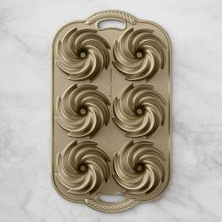 Nordic Ware Nonstick Cast Aluminum Heritage Bundtlette Cake Pan