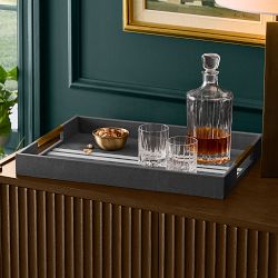 THE GEORGE x Williams Sonoma Home Leather Tray w/ Handles
