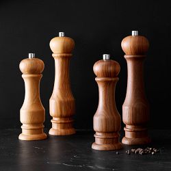 Williams Sonoma Traditional Olivewood Salt &amp; Pepper Mills Set
