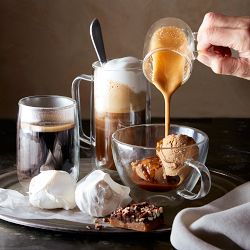 Double-Wall Glass Tall Coffee Mugs