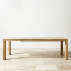 Larnaca Teak Extendable Dining Table (72"-118") &amp; All-Weather Weave Chair Set