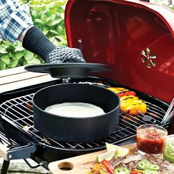 Cast Iron Tortilla Warmer and Multi-Purpose Pot with Lid, 3-Qt