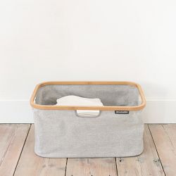 Brabantia Foldable Laundry Basket, Grey