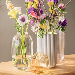 Primula Oval Glass Vase