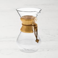 Chemex® Pour-Over Glass Coffee Maker, 6-Cup