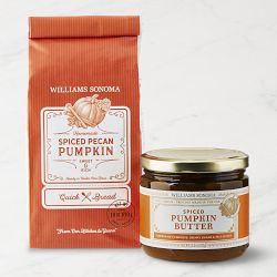 Williams Sonoma Pumpkin Pecan Quick Bread Mix & Spiced Pumpkin Butter