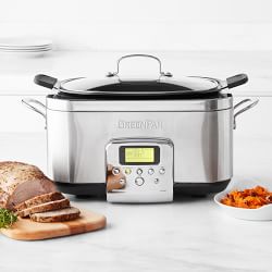 GreenPan™ Premiere Stainless-Steel Slow Cooker, 6-Qt