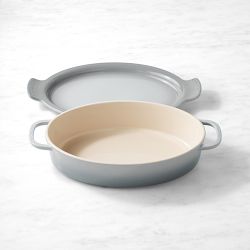 Le Creuset Heritage Stoneware Oval Baker with Platter Lid, 3.5-Qt