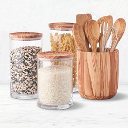 Olivewood Classic Kitchen Organizer Set