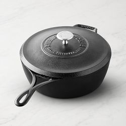 Lodge Blacklock Triple Seasoned Cast Iron Deep Saute Pan, 4-Qt