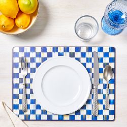 MacKenzie-Childs Royal Check Cork Back Placemats