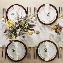 Linen Double Hemstitch Table Runner