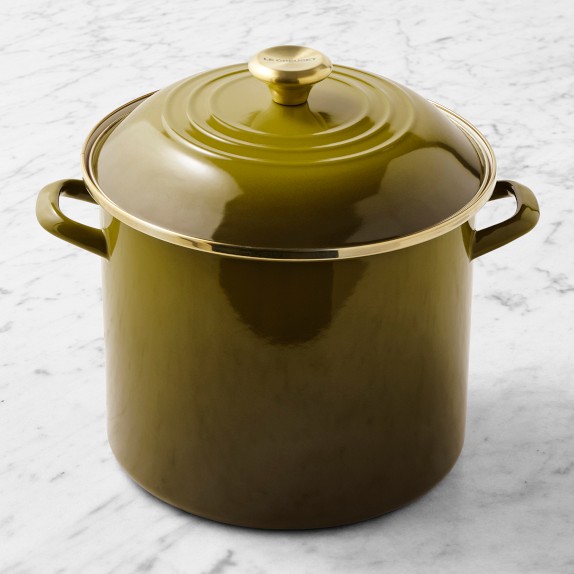 Le Creuset Enameled-Steel Stockpot with Stainless-Steel Knob, 12-Qt
