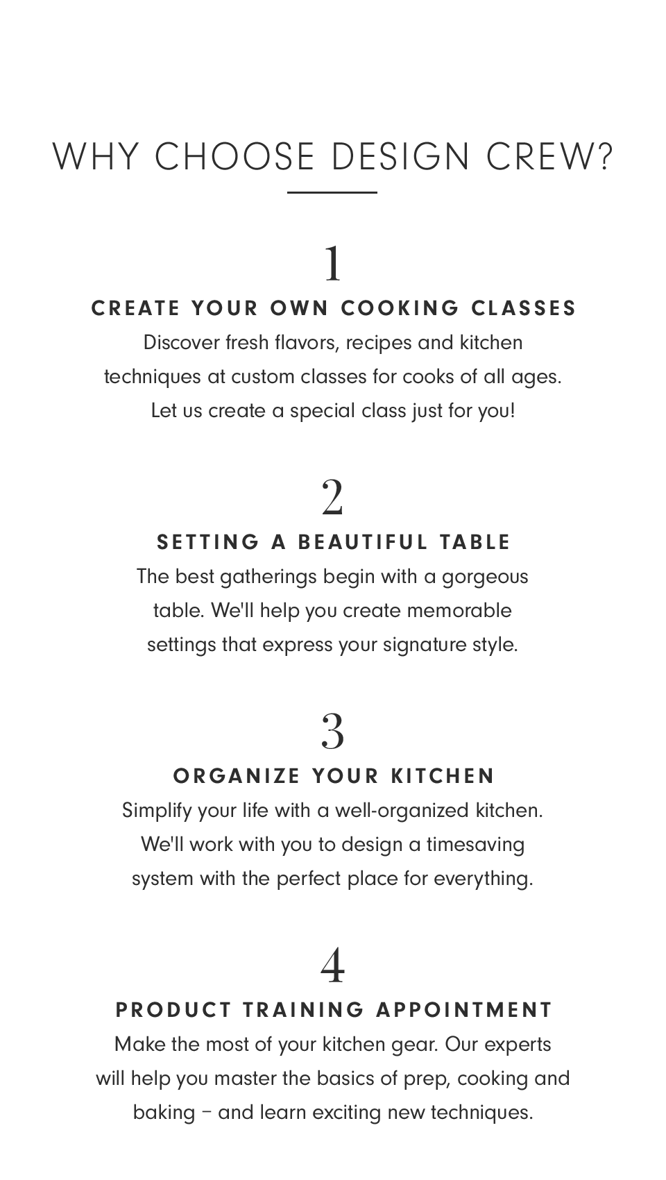 Design Services Williams Sonoma