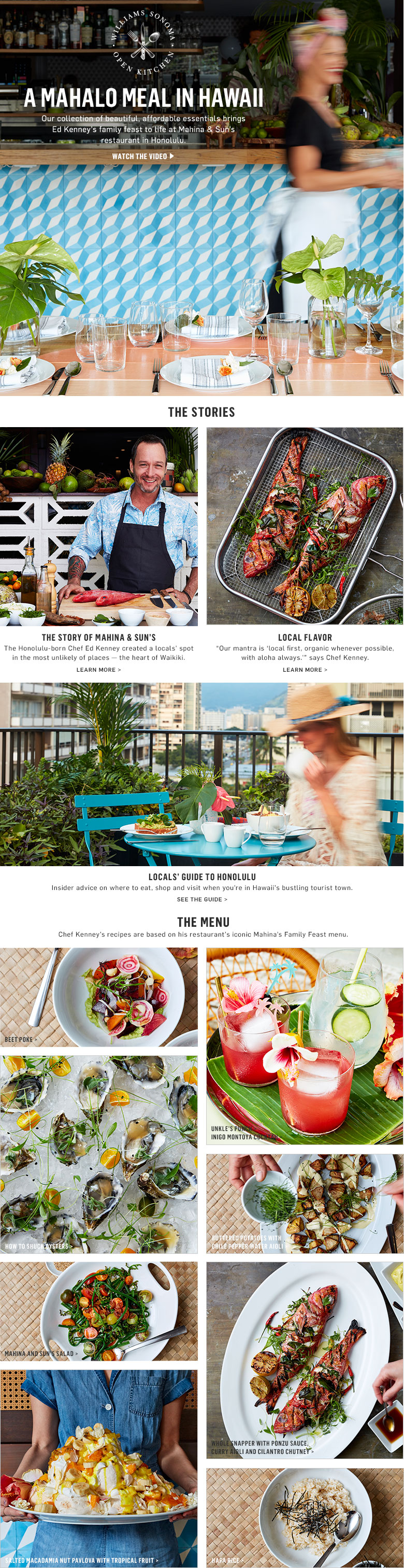 A Mahalo Meal in Hawaii